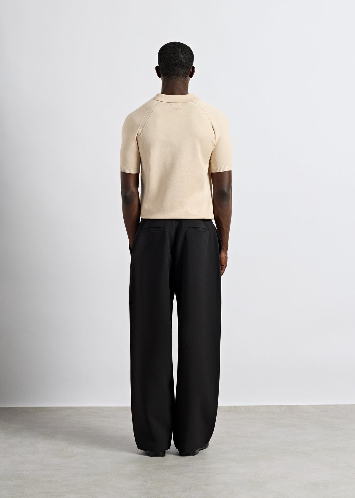 Fine Knit Polo T-Shirt
