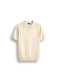 Fine Knit Polo T-Shirt