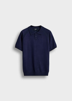 Fine Knit Polo T-Shirt