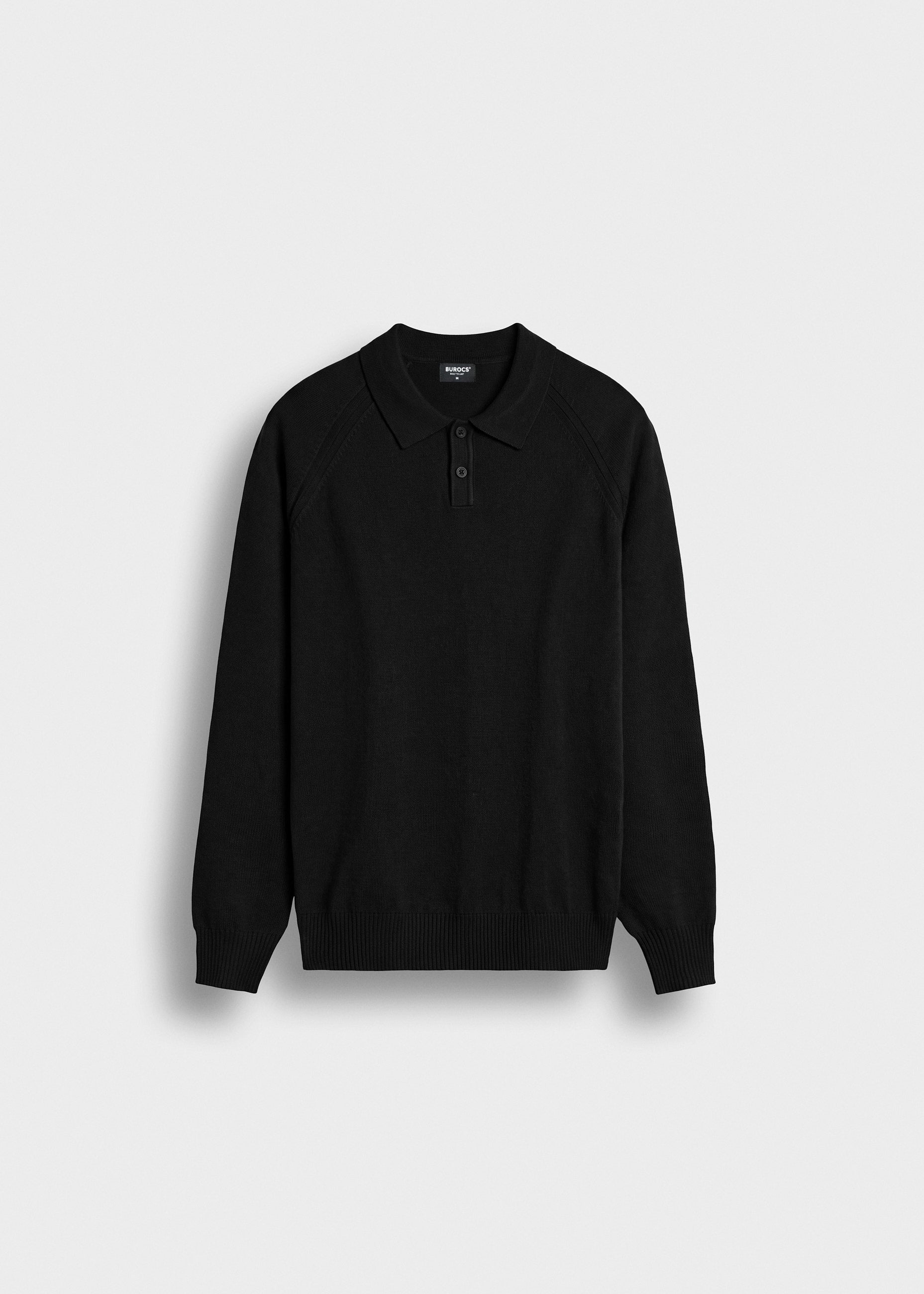 Fine Knit Polo Sweater