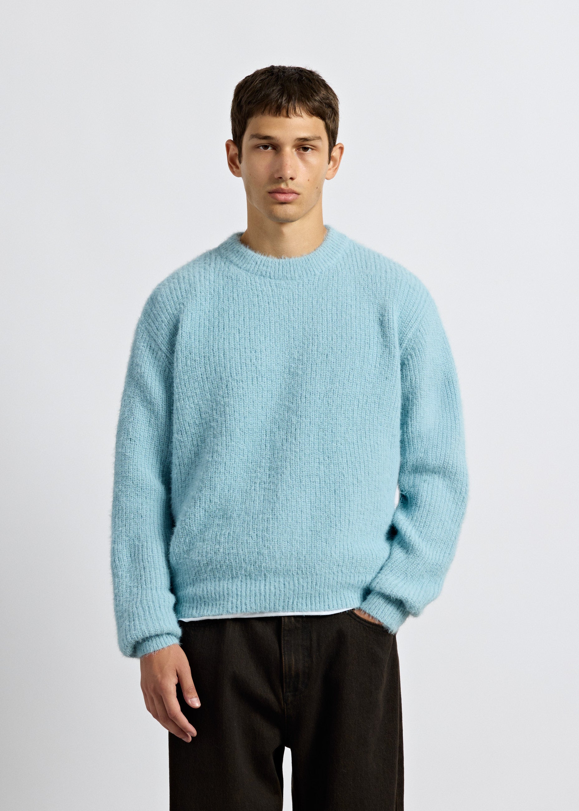 Fuzzy Knit Crewneck