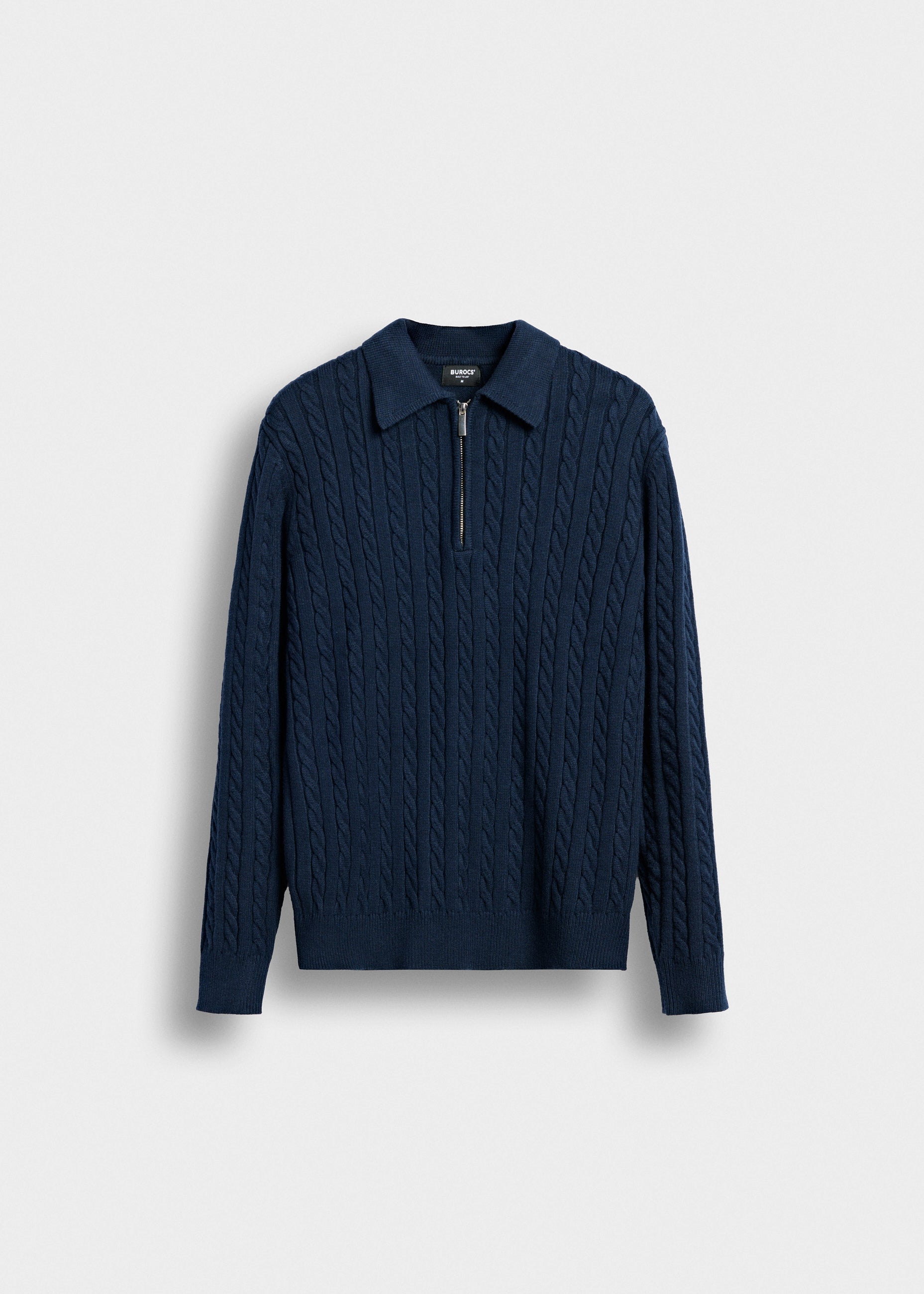 Cable Knit Polo Sweater