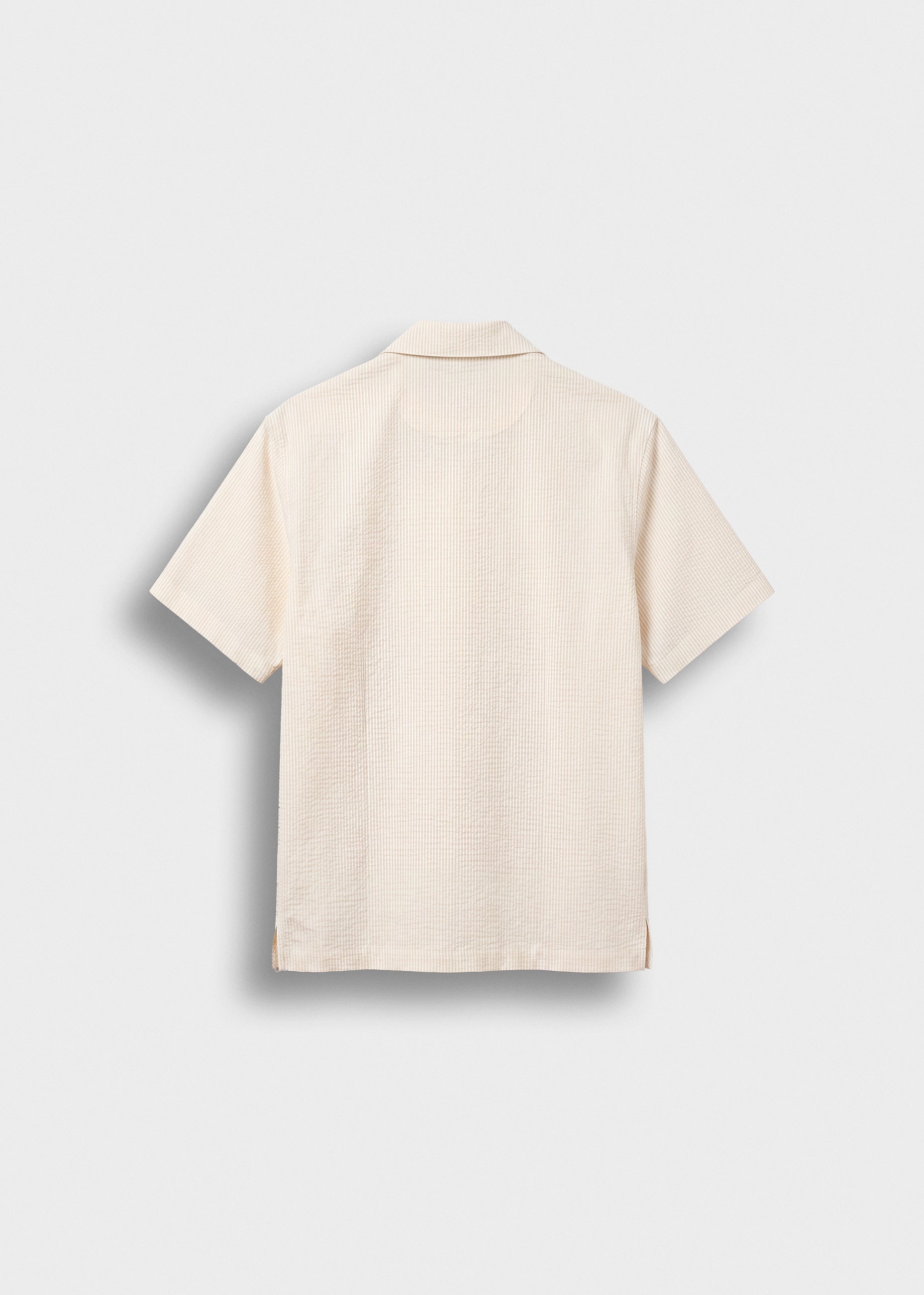 Seersucker Camp Collar Shirt