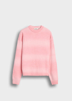 Knit Gradient Crewneck Sweater