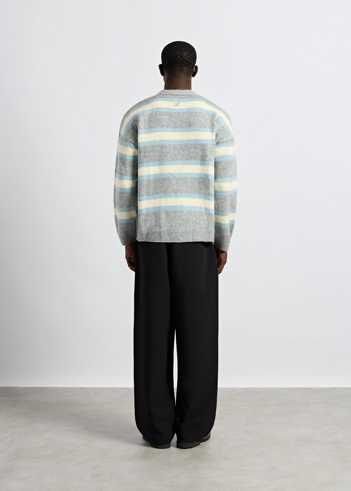 Fuzzy V-Neck Knit Cardigan