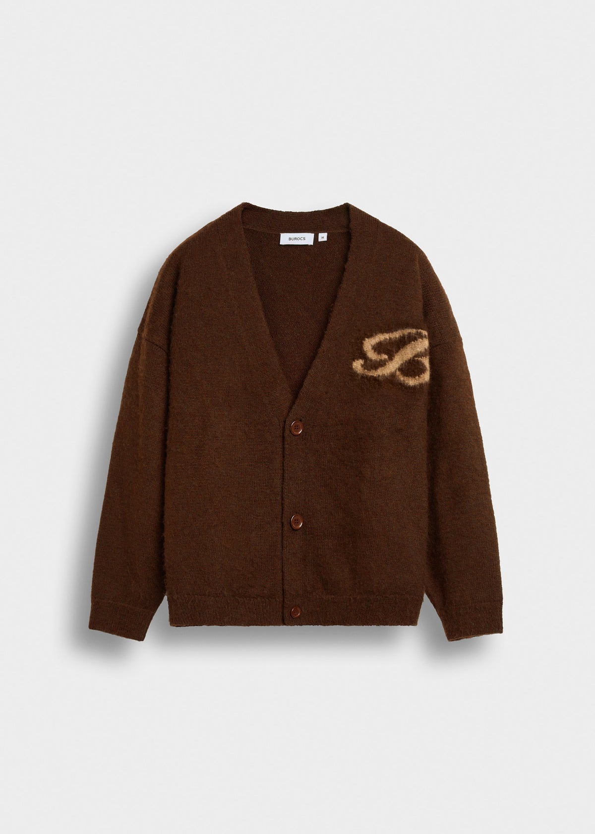 V-Neck Jacquard Cardigan