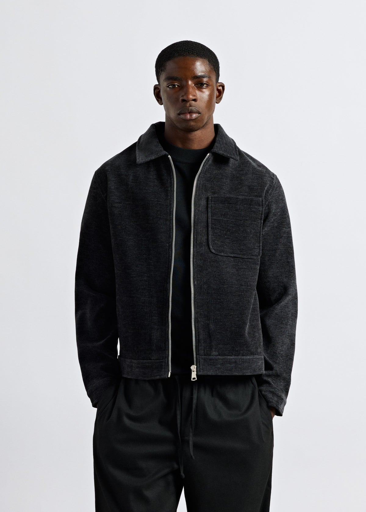 Velour Zip Jacket