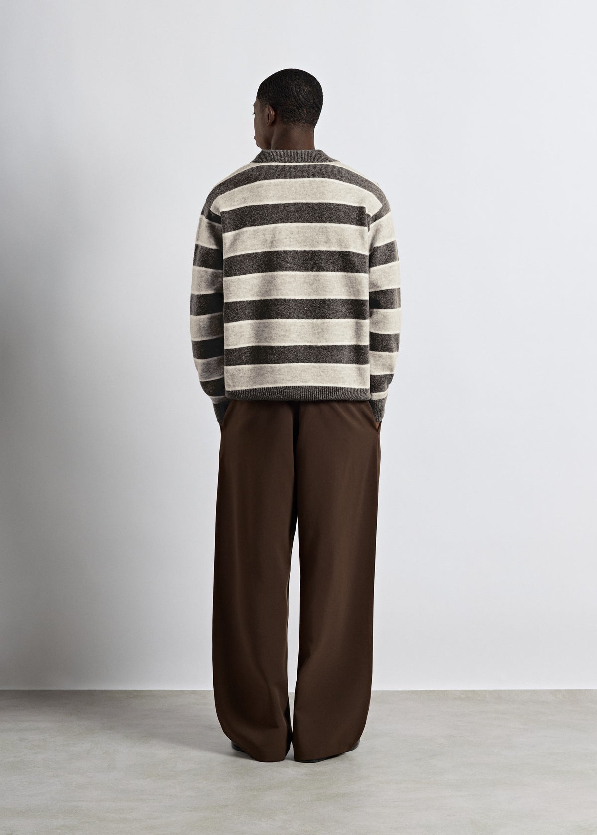Striped Long-Sleeve Polo