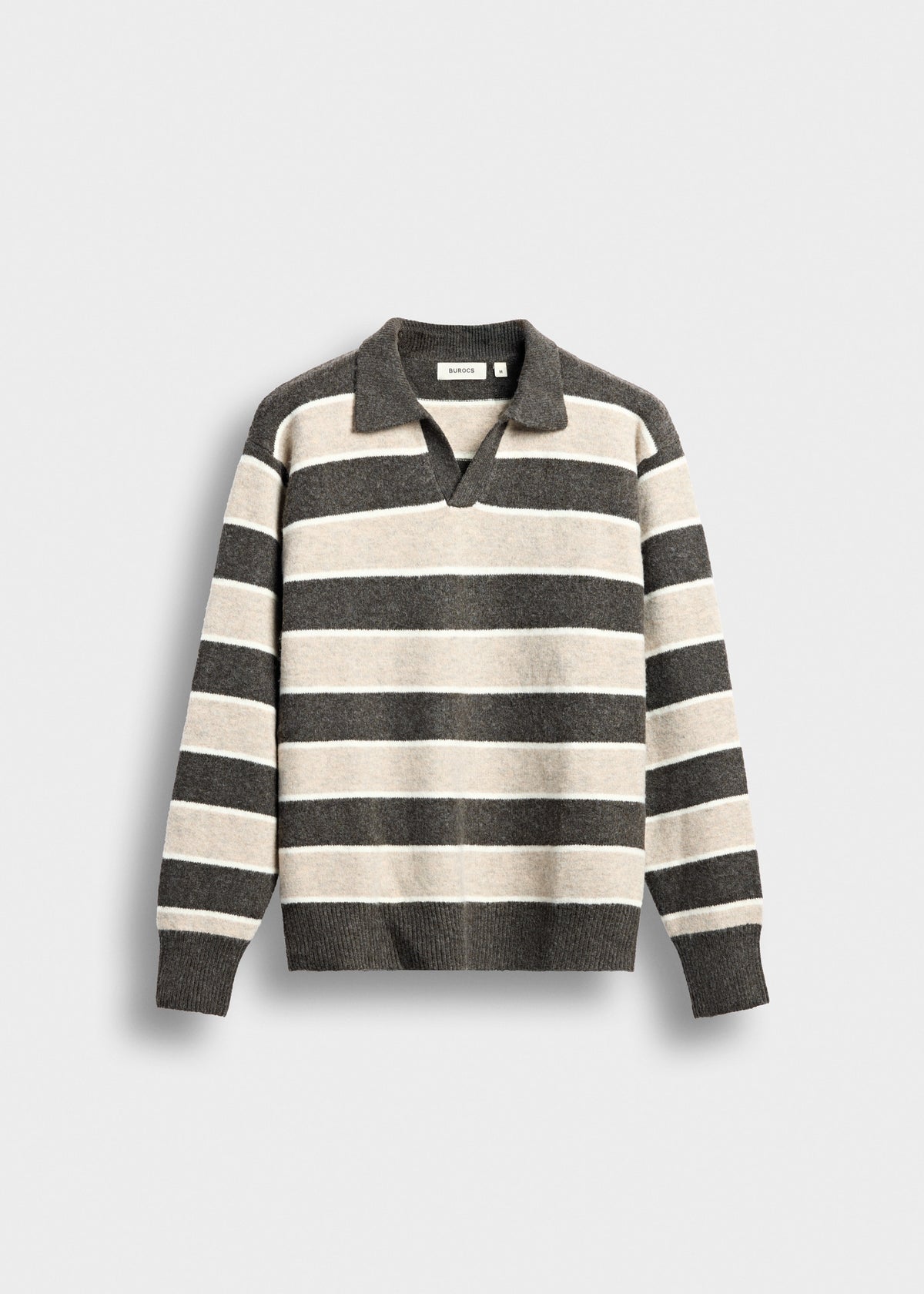 Striped Long-Sleeve Polo