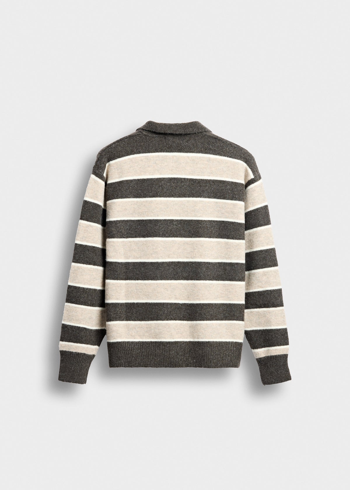 Striped Long-Sleeve Polo