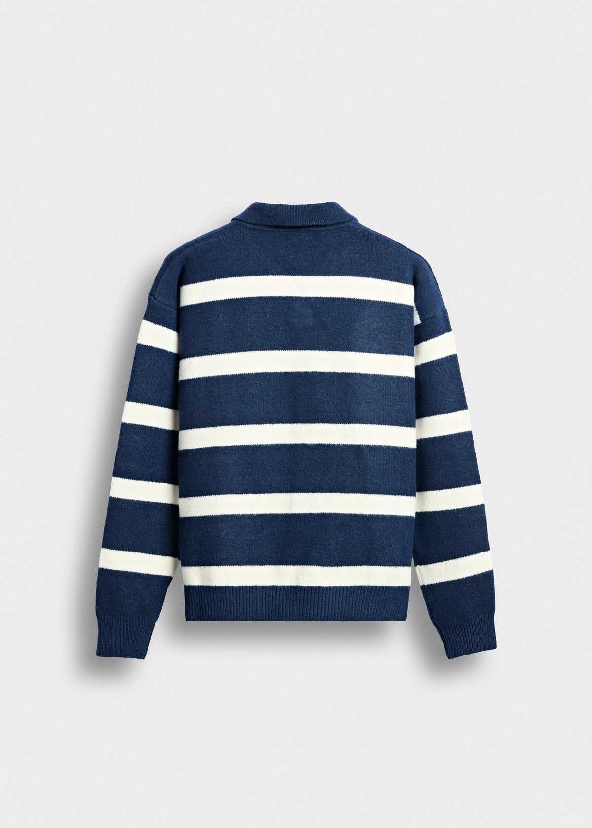 Striped Long-Sleeve Polo