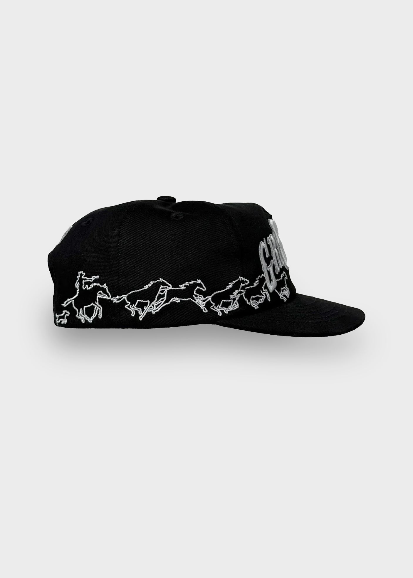 Texas Horses Cap Pitch Black