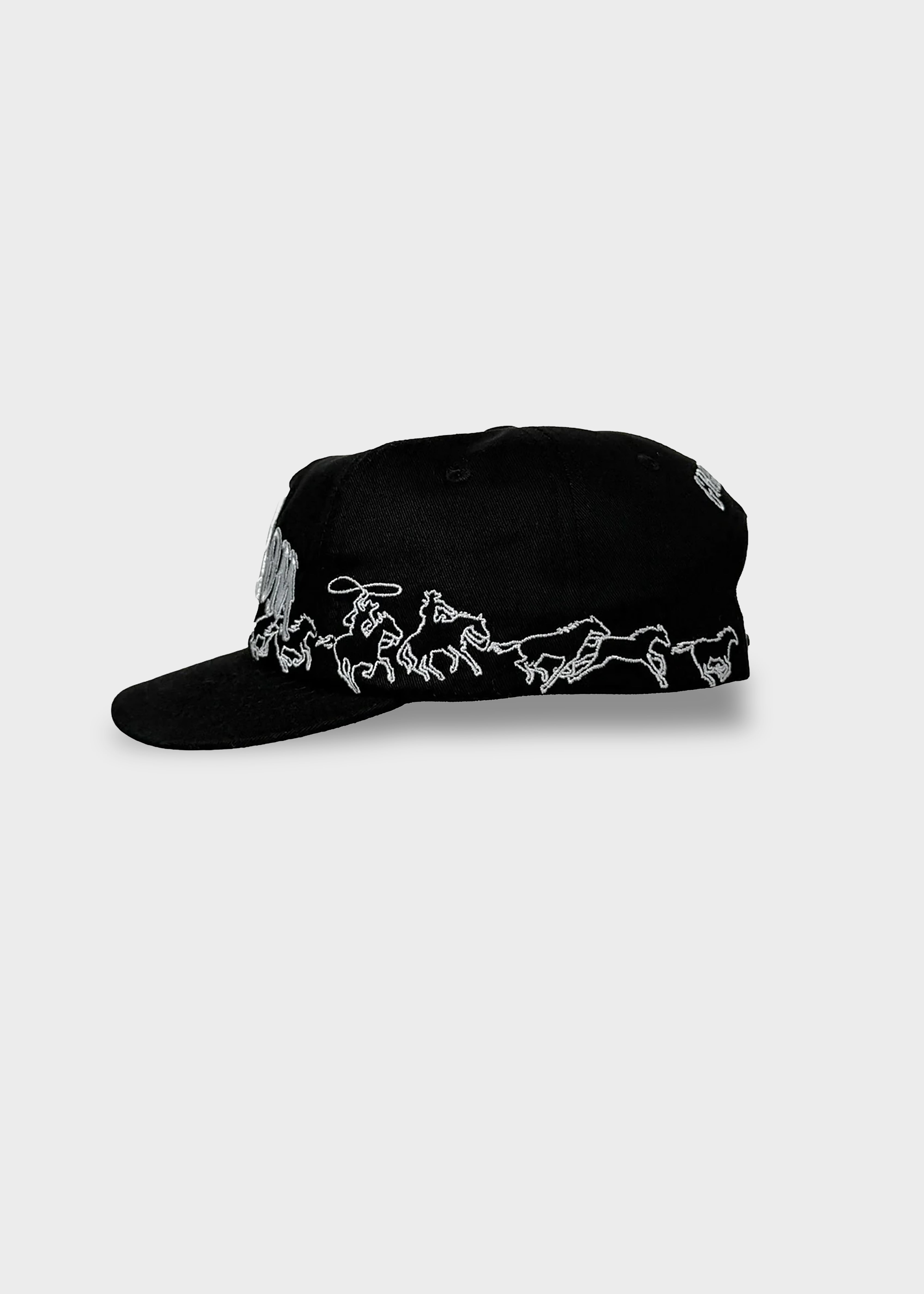 Texas Horses Cap Pitch Black