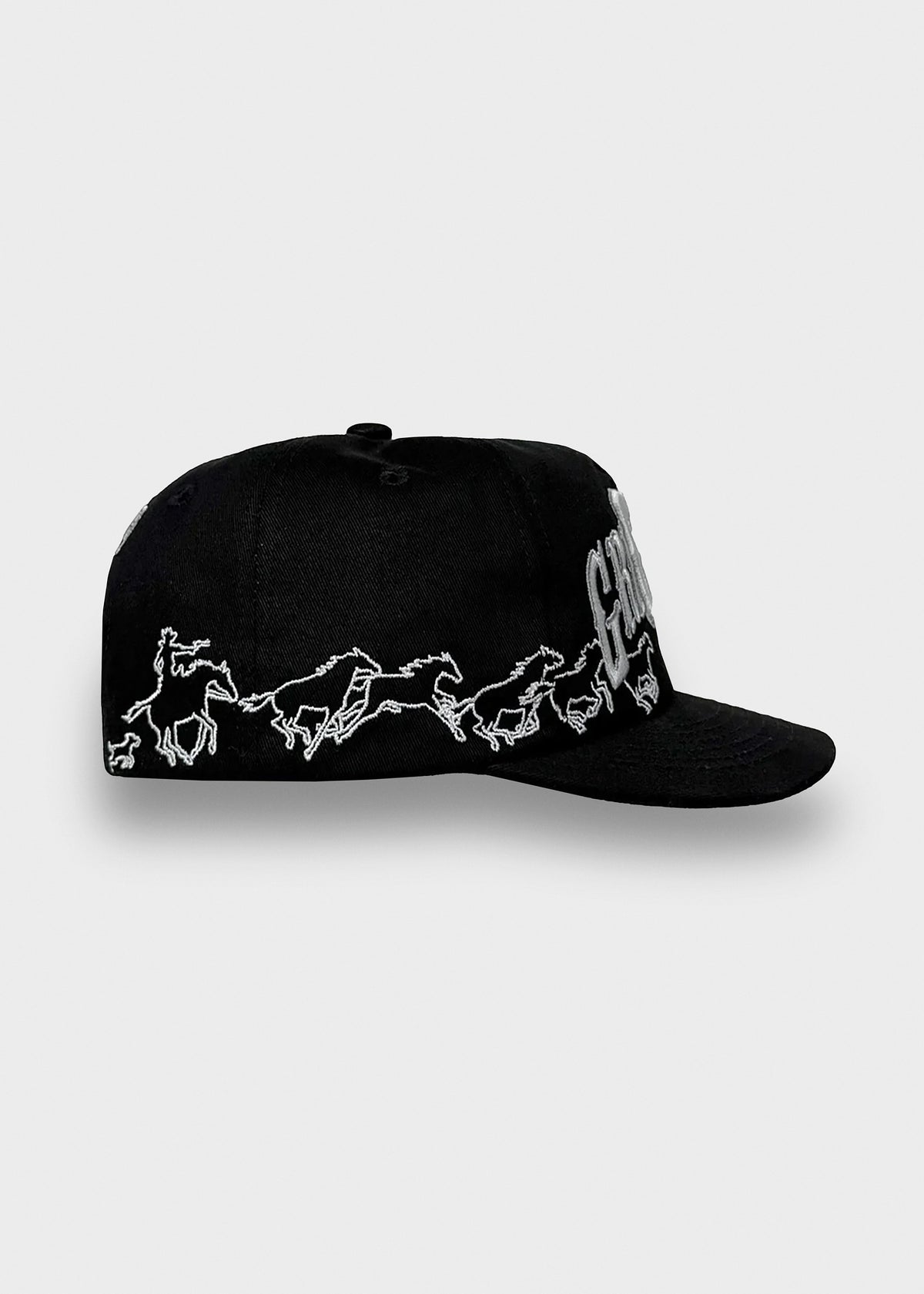 Texas Horses Cap Pitch Black