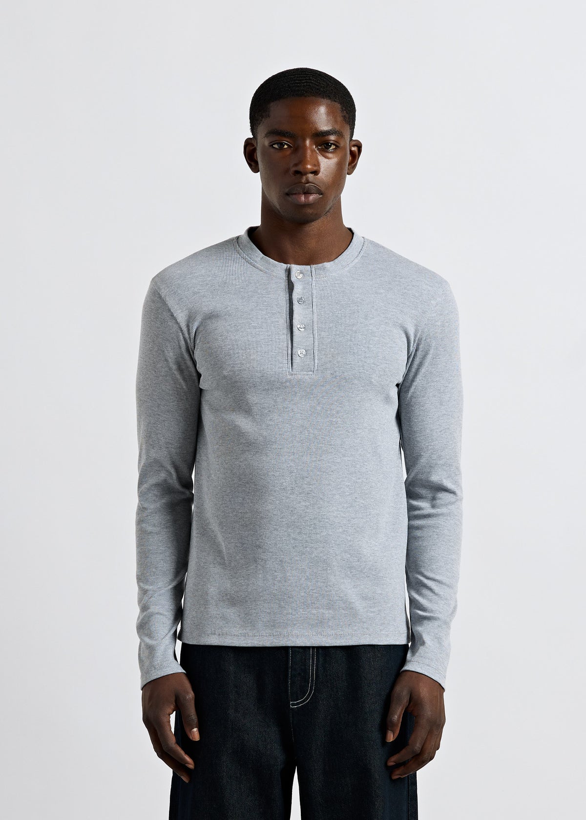 Rib Henley Longsleeve