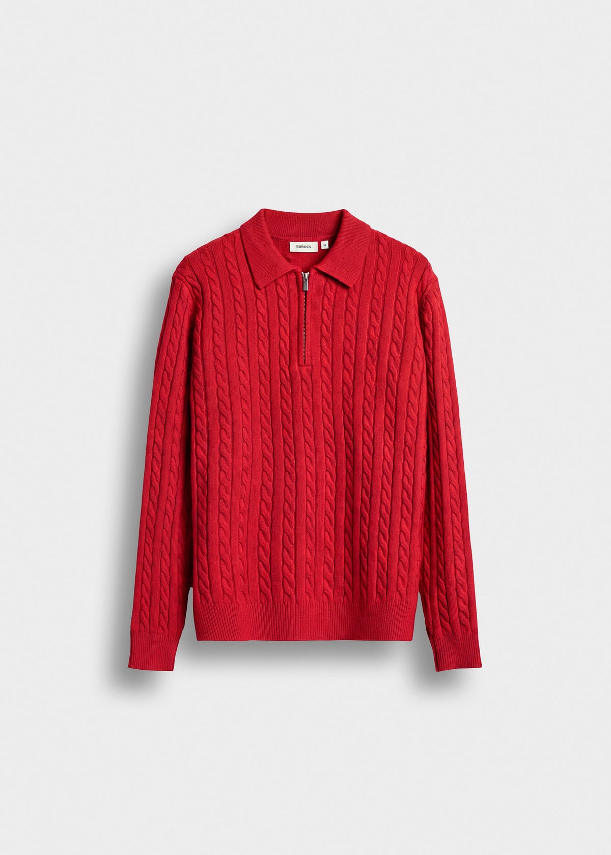 Cable Knit Polo Sweater