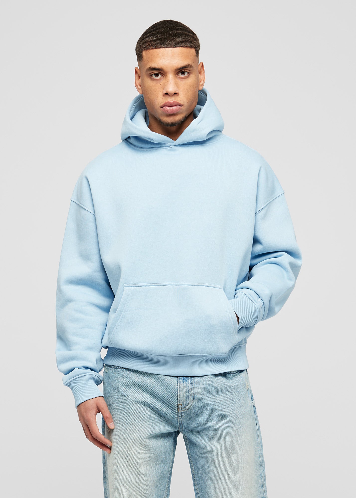 Baby Blue Basic Oversized Hoodie