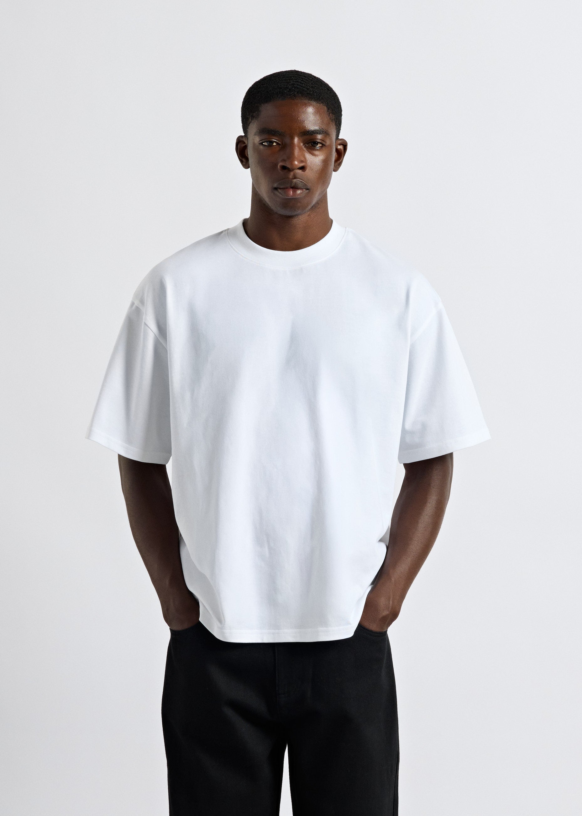 Wit basic oversized t-shirt