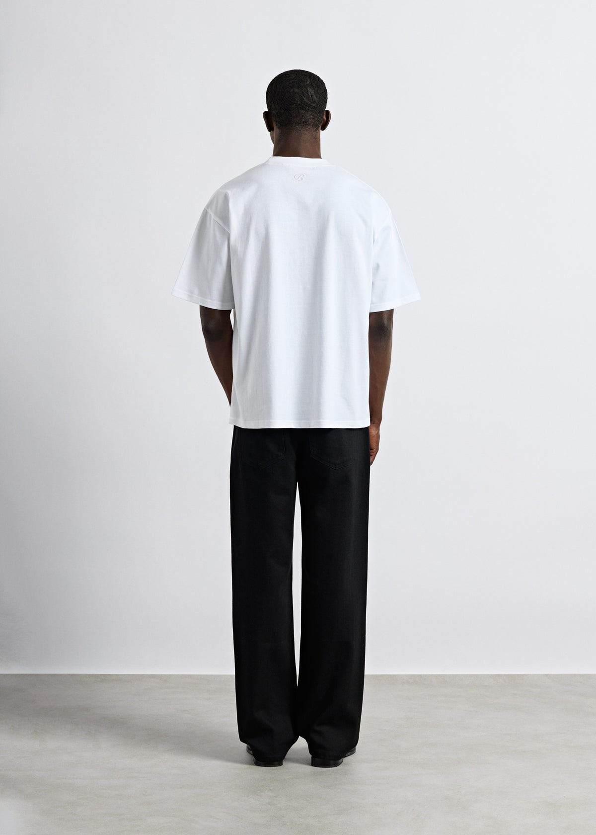 Wit basic oversized t-shirt