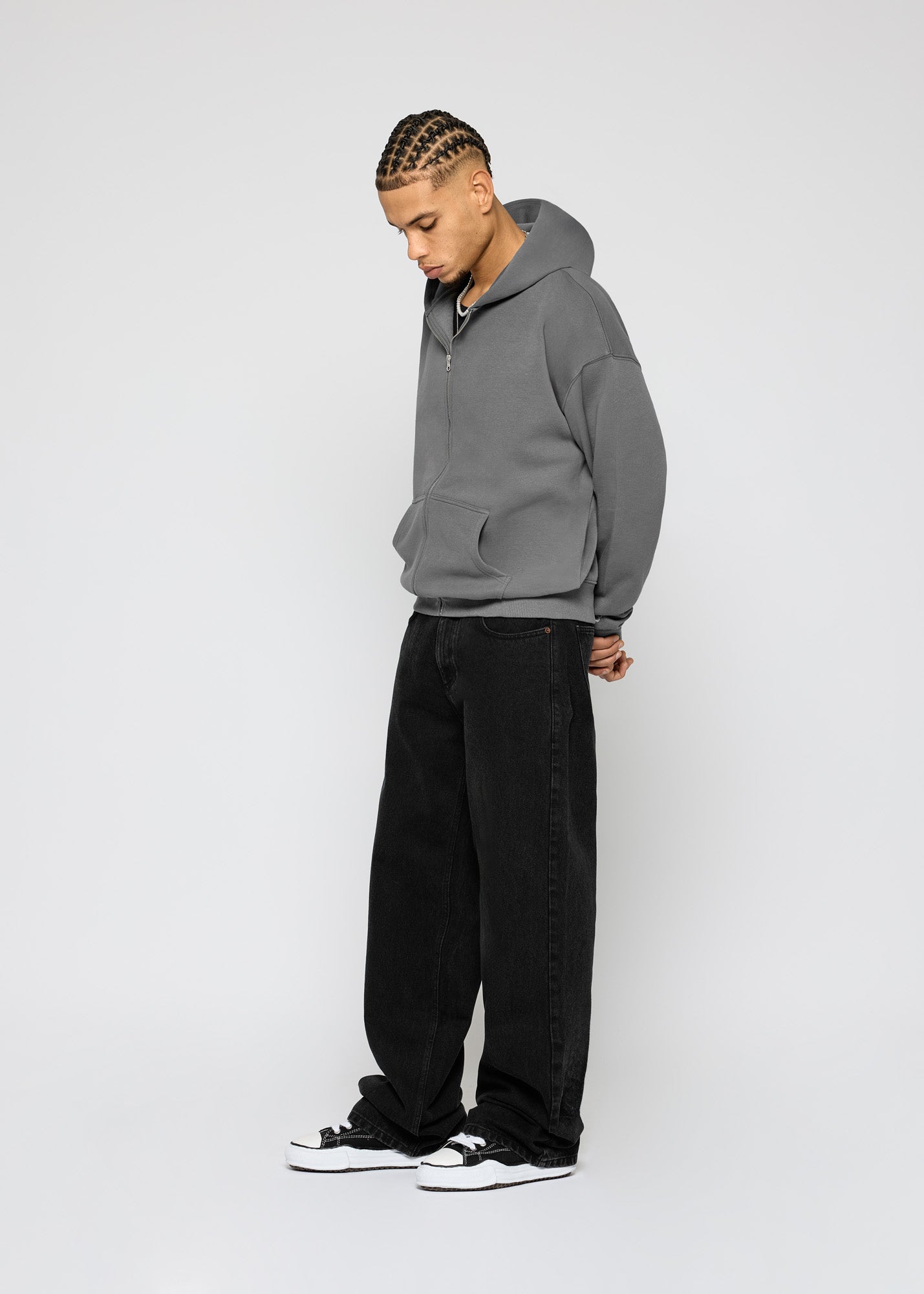 Essential Oversized Zip Hoodie