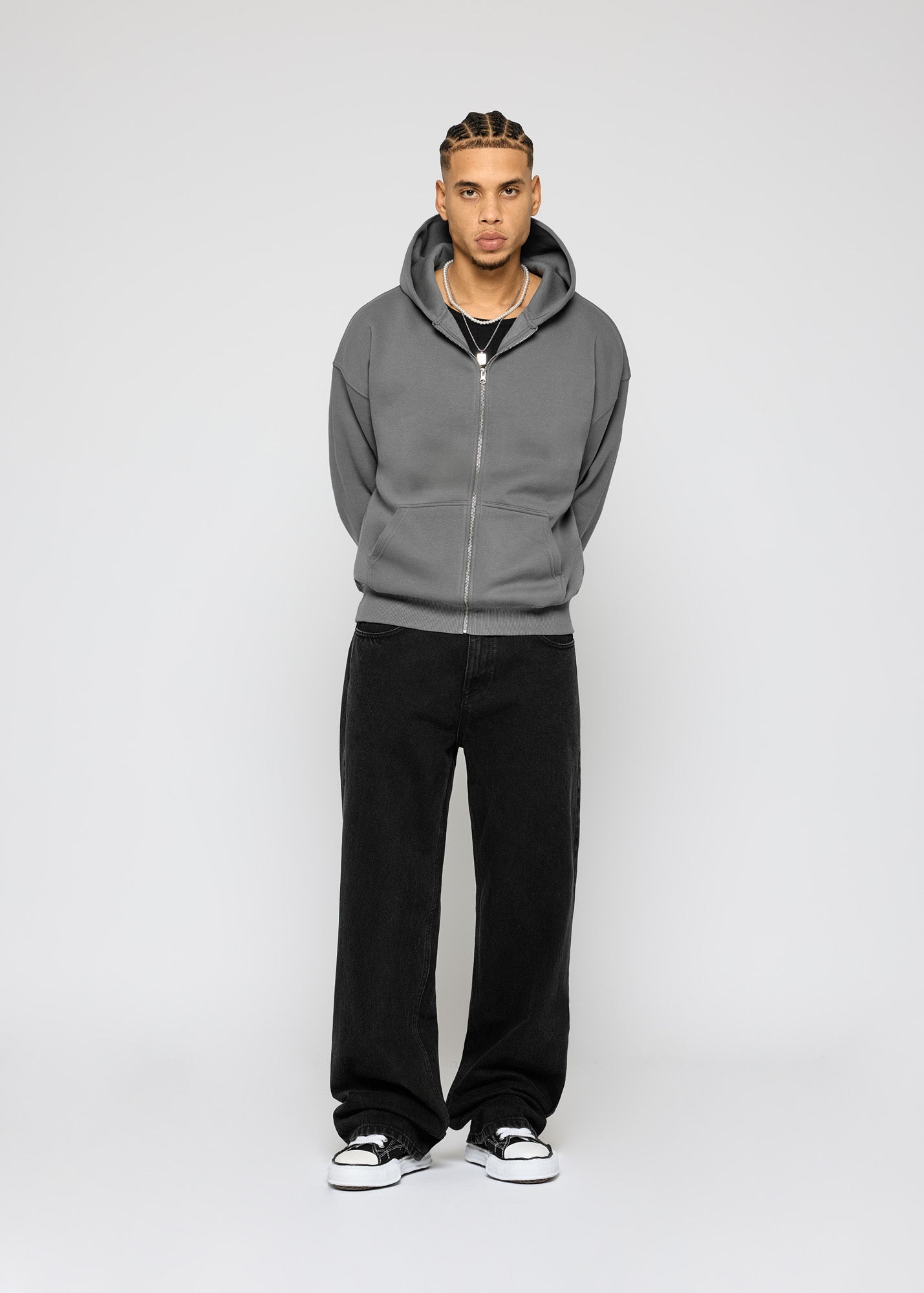 Essential Oversized Zip Hoodie