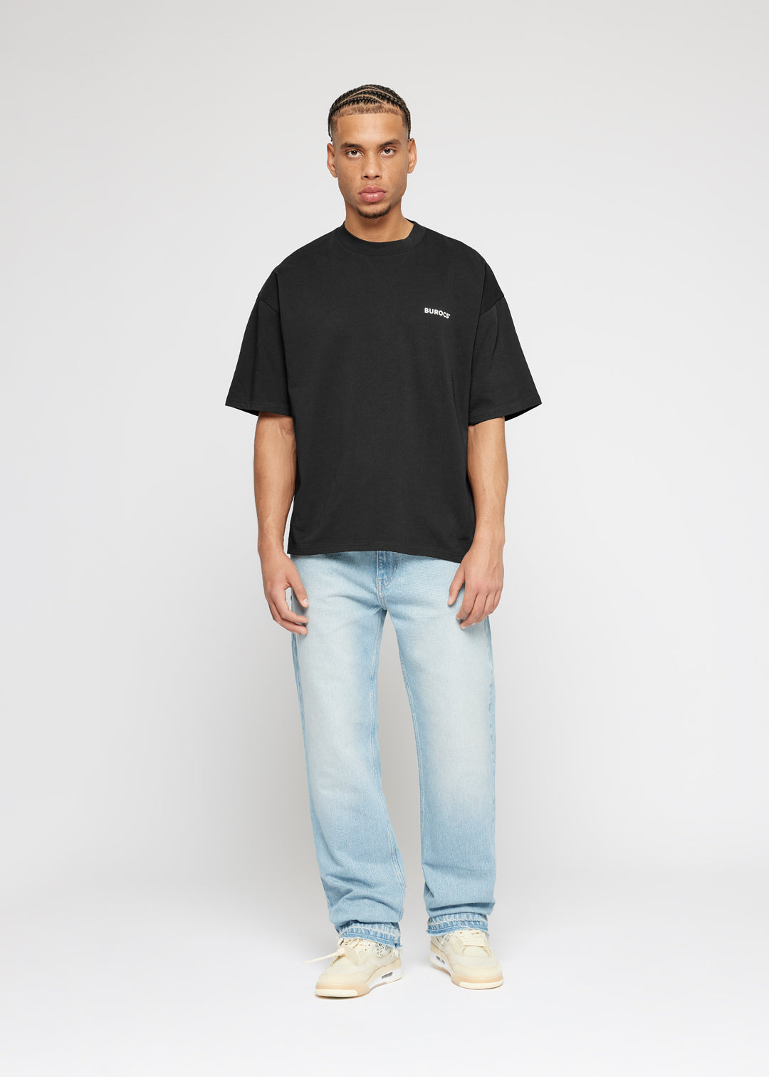 John Straight Open Hem Jeans