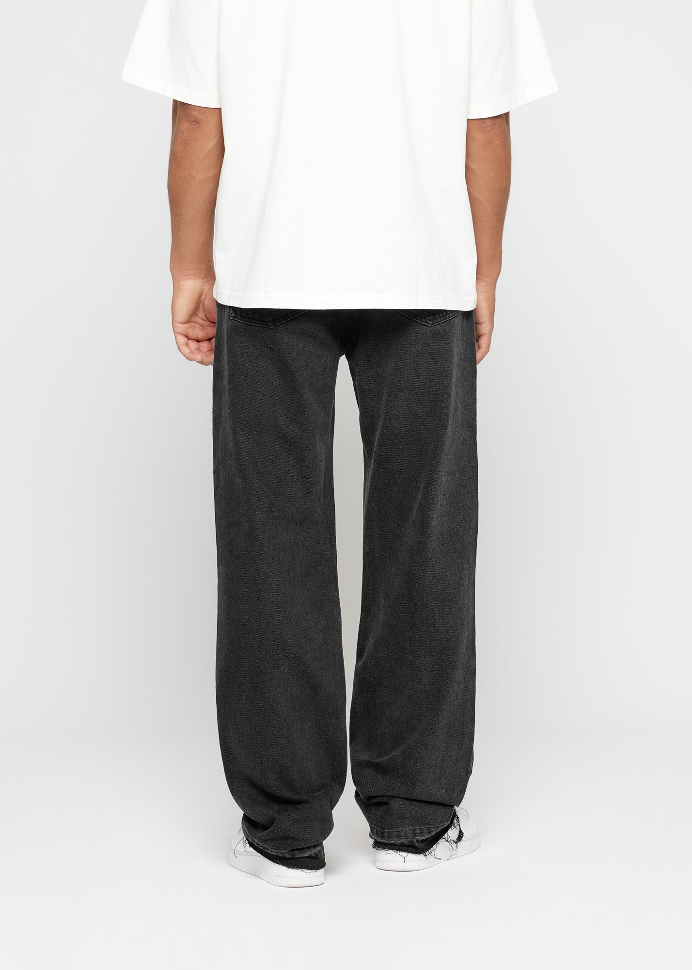 John Straight Open Hem Jeans