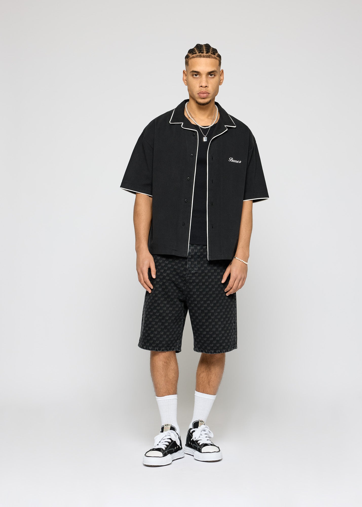 Marco Baggy Monogram Shorts