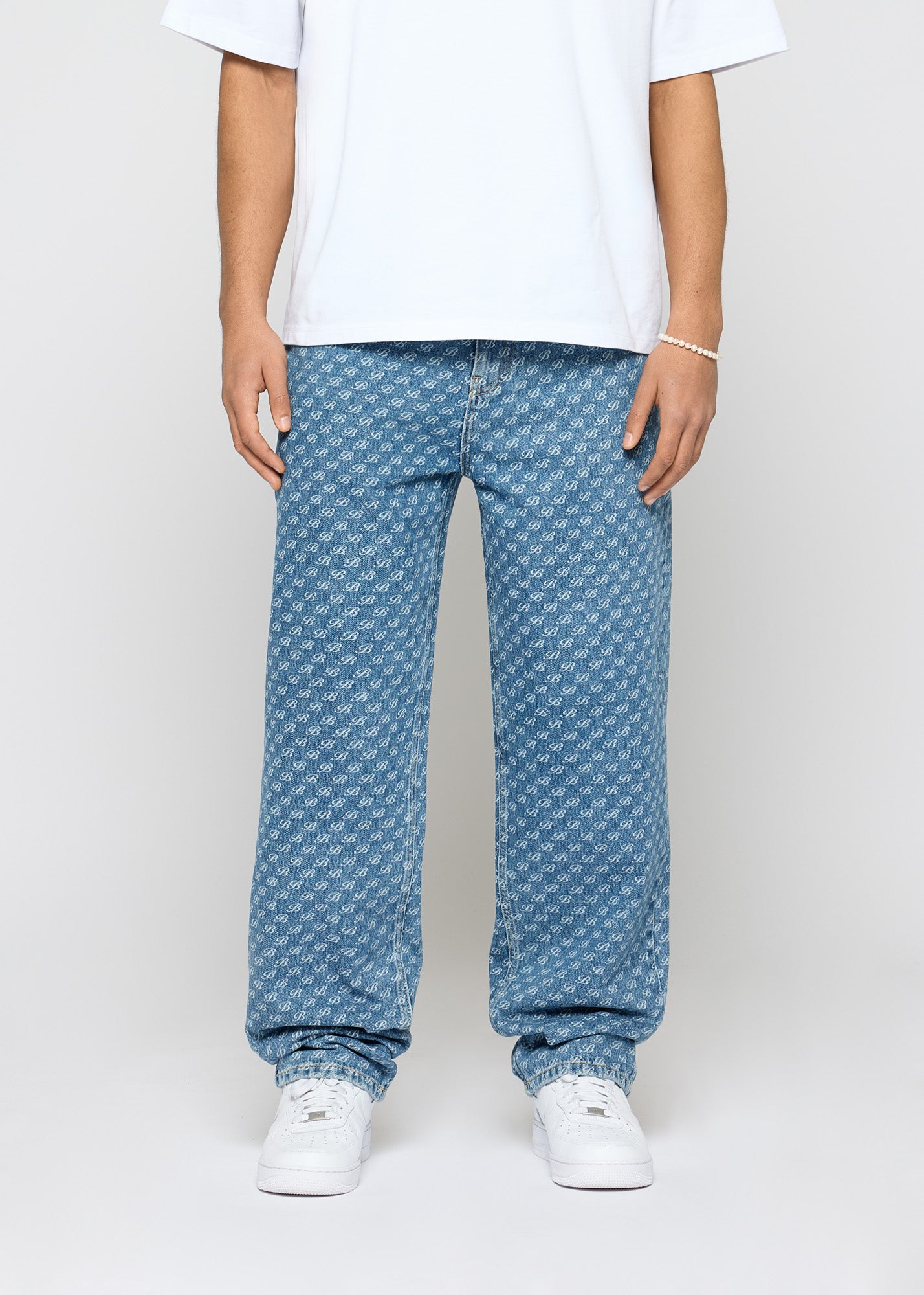 Vito Baggy Monogram Jeans