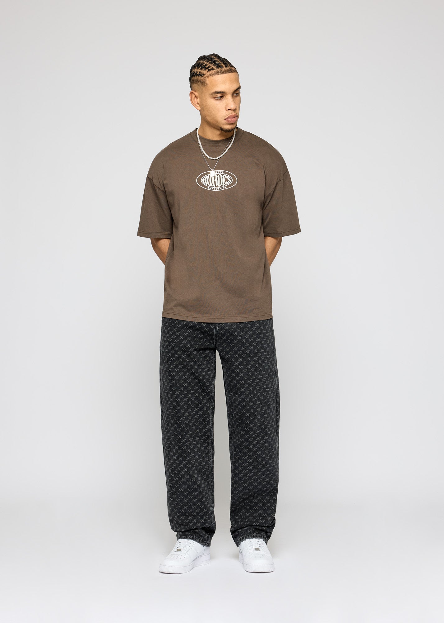 Vito Baggy Monogram Jeans