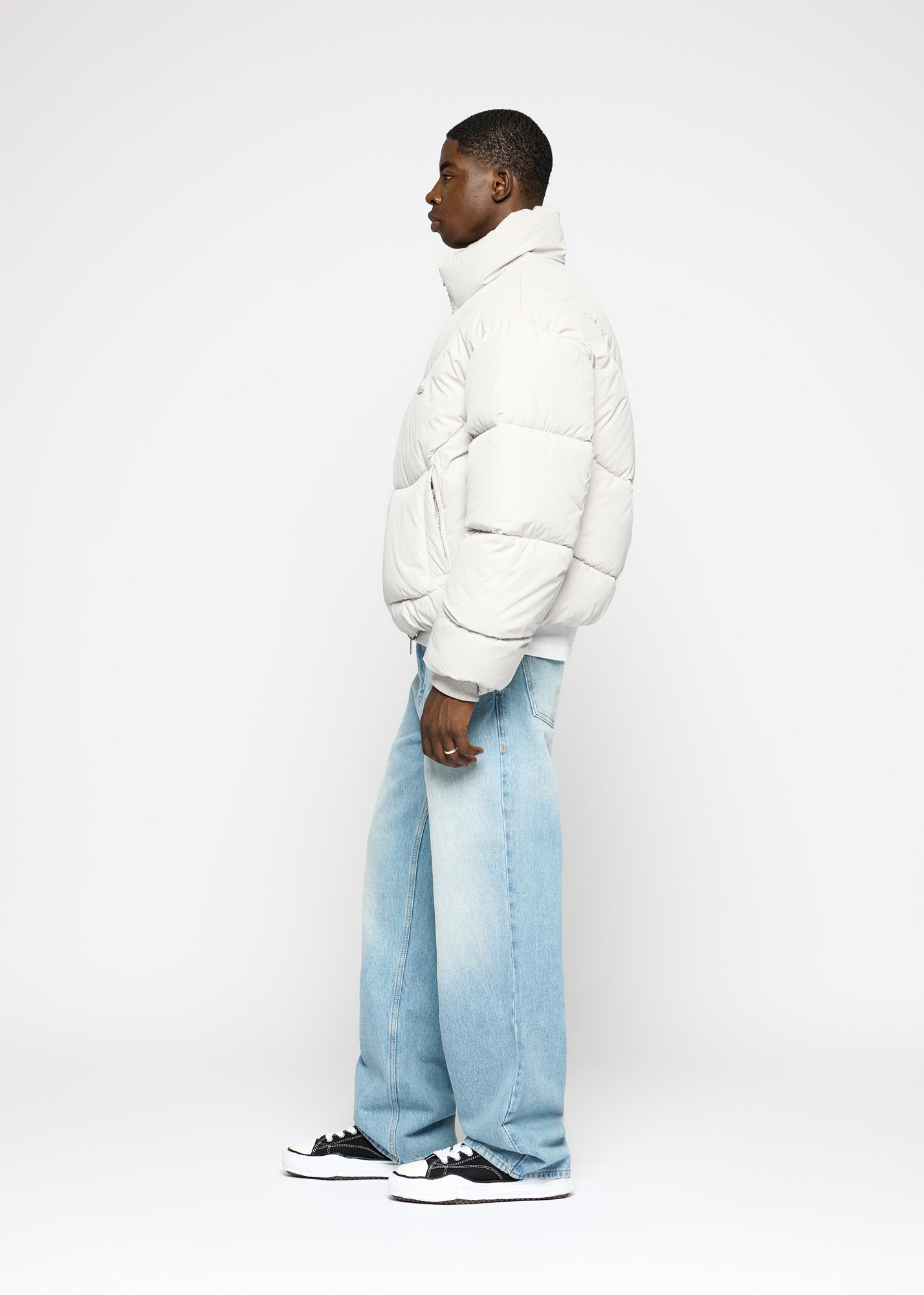 Matte Nylon Puffer Jacket