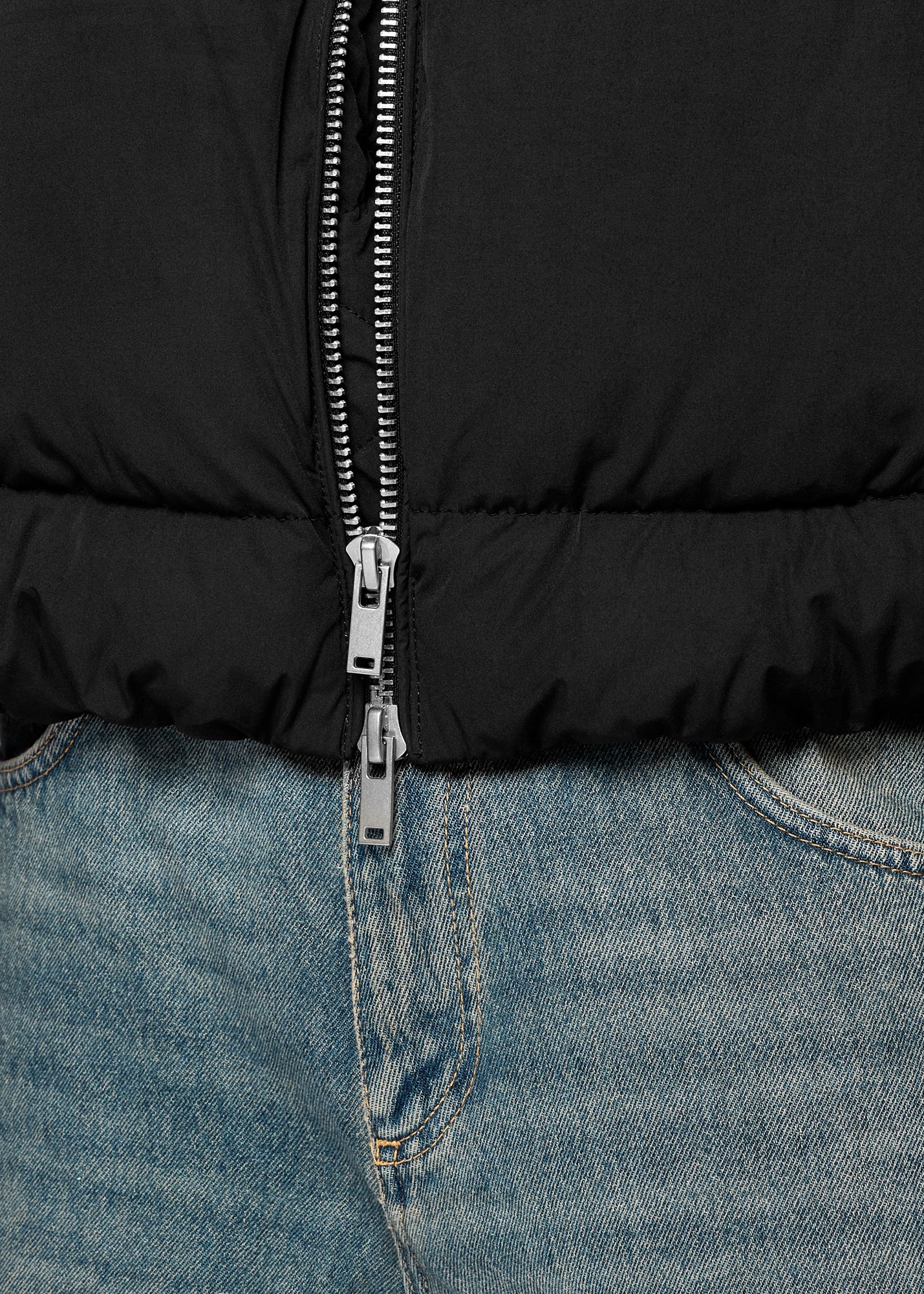 Matte Nylon Puffer Jacket