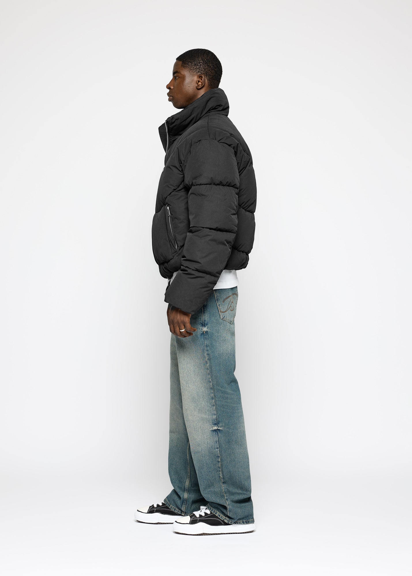 Matte Nylon Puffer Jacket