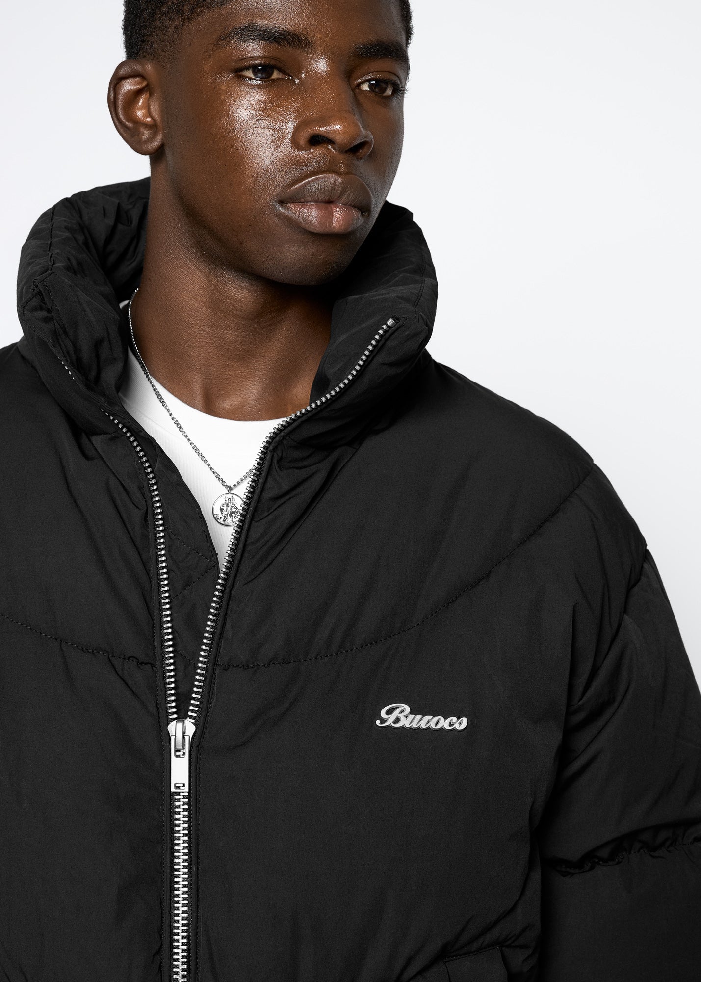 Matte Nylon Puffer Jacket