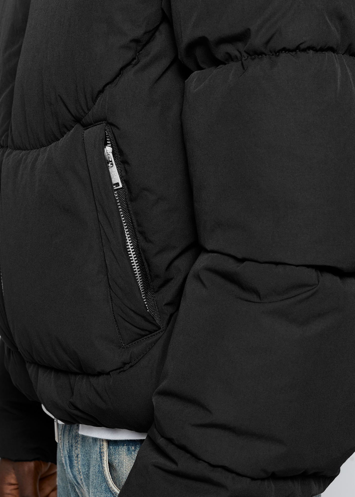 Matte Nylon Puffer Jacket