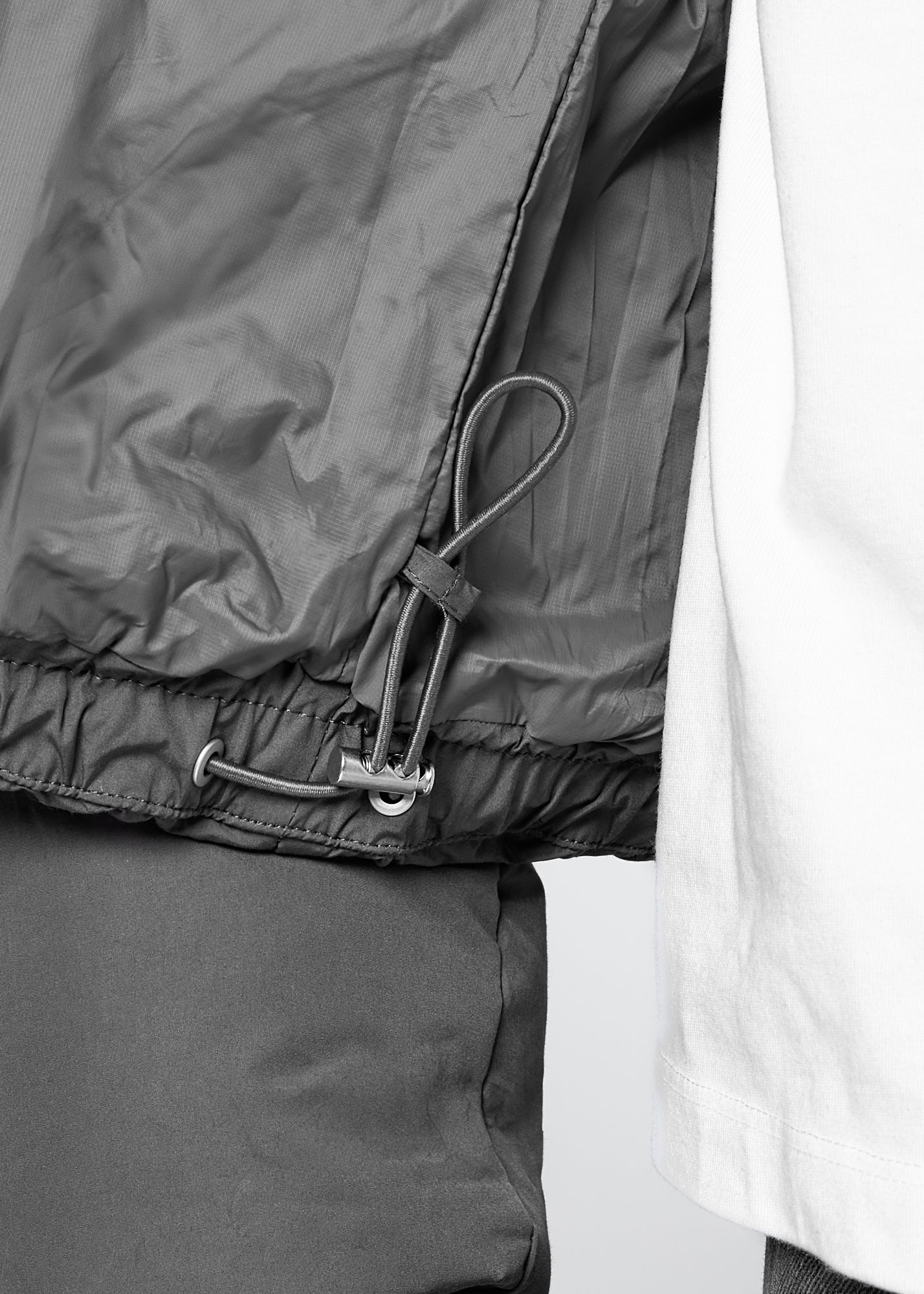 Matte nylon pufferjack