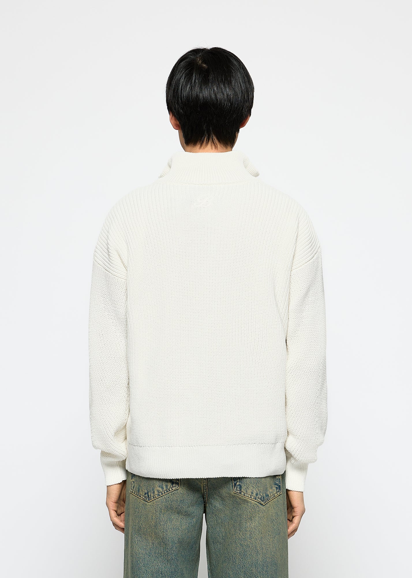 Chunky Knit Half-Zip Sweater