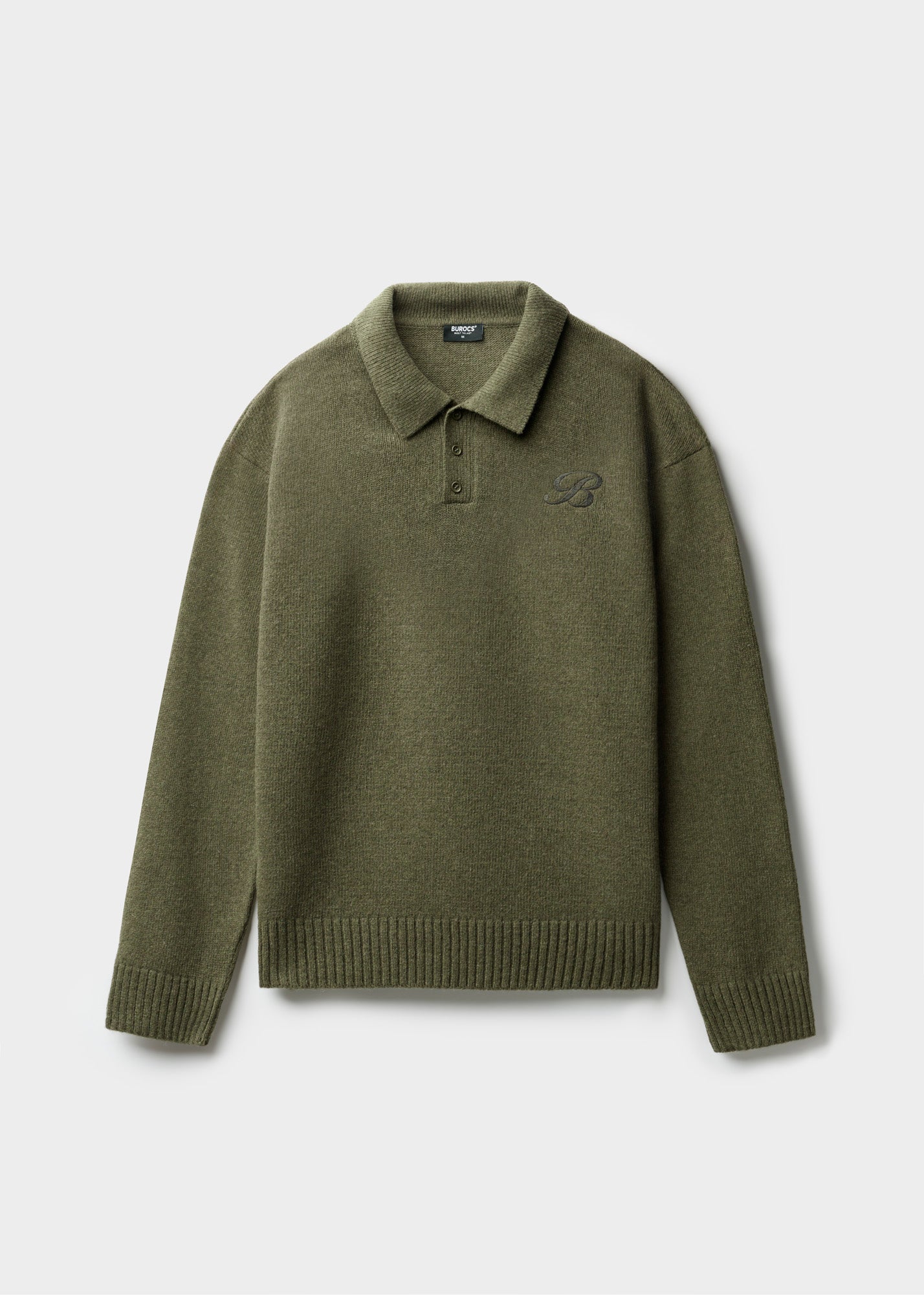 Wool Knitted Polo Sweater