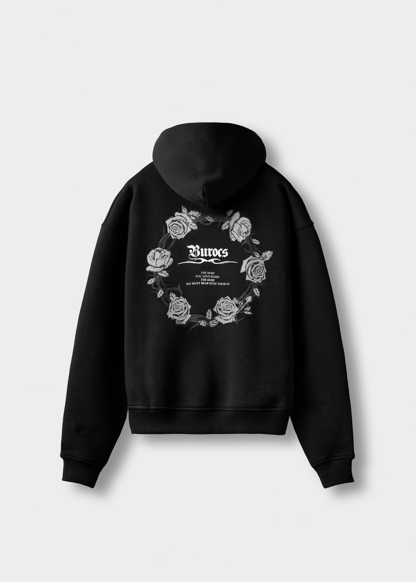 Rose Wreath Zip Hoodie