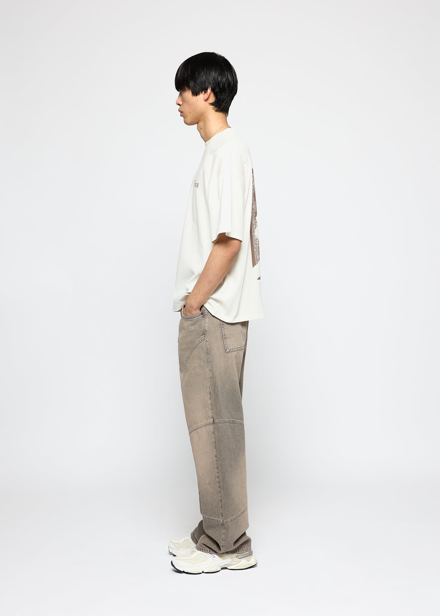Vince Dividing Seams Baggy Jeans