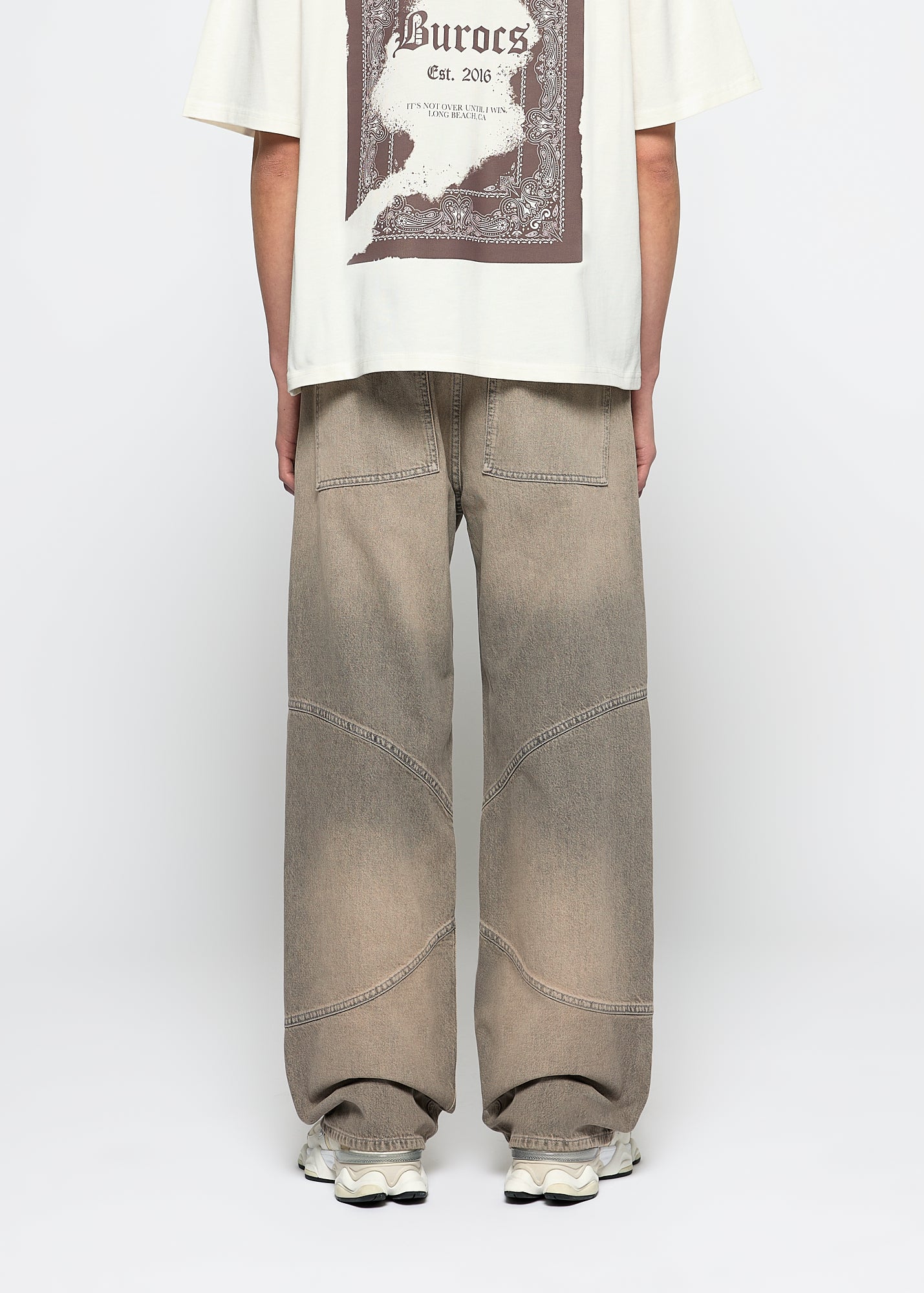 Vince Dividing Seams Baggy Jeans