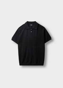 Fijngebreid poloshirt