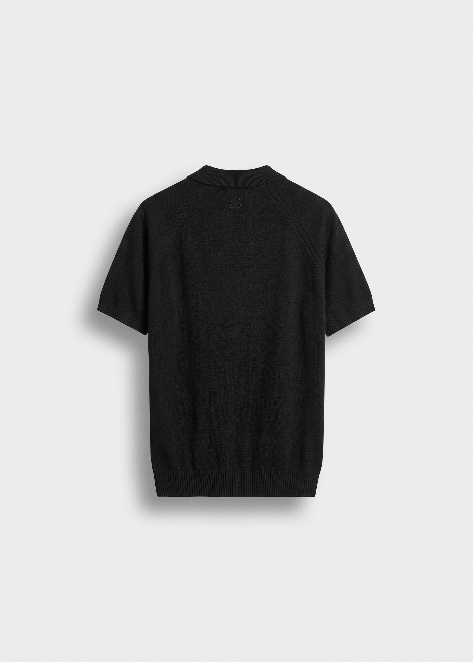 Fijngebreid poloshirt