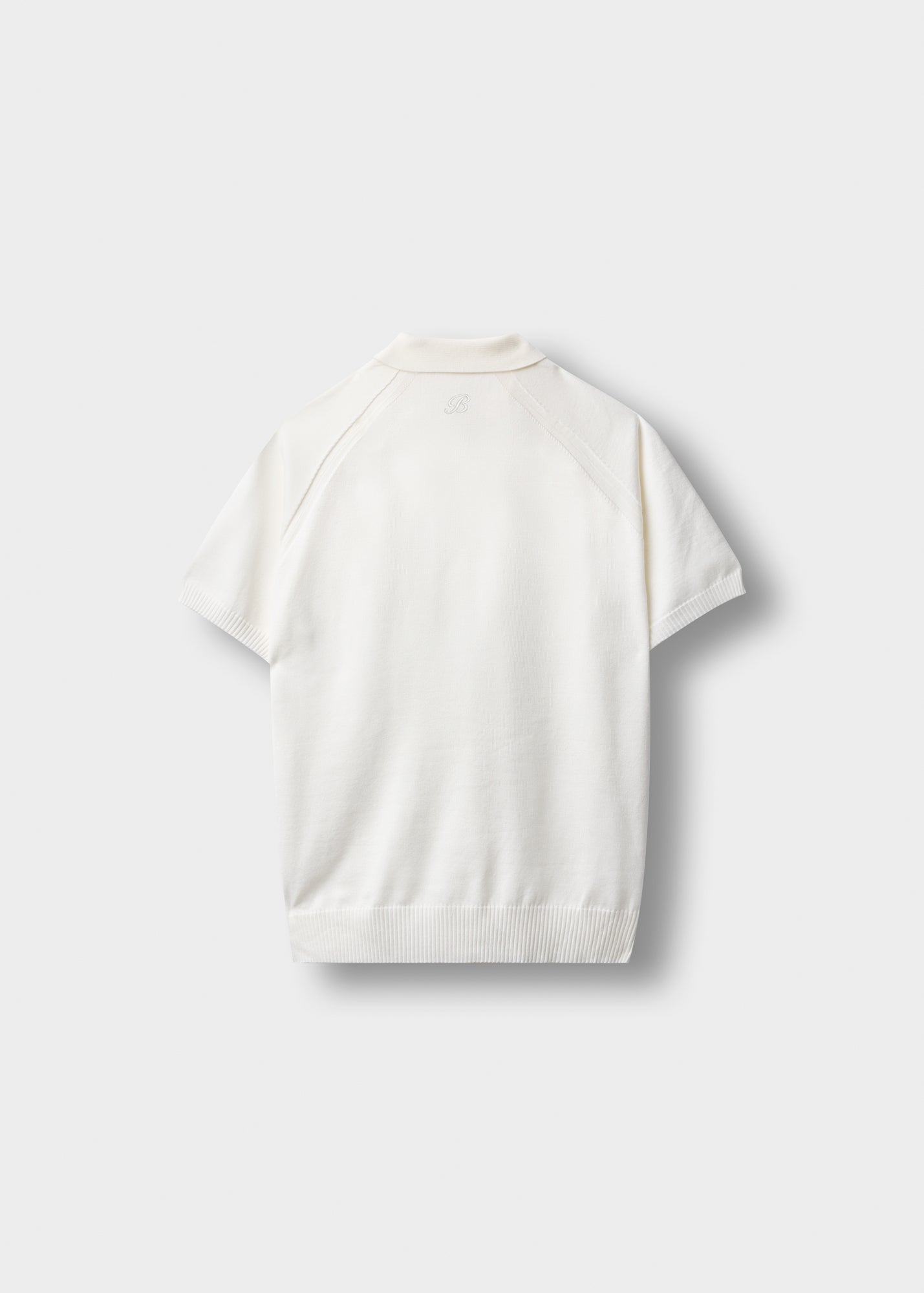 Fijngebreid poloshirt