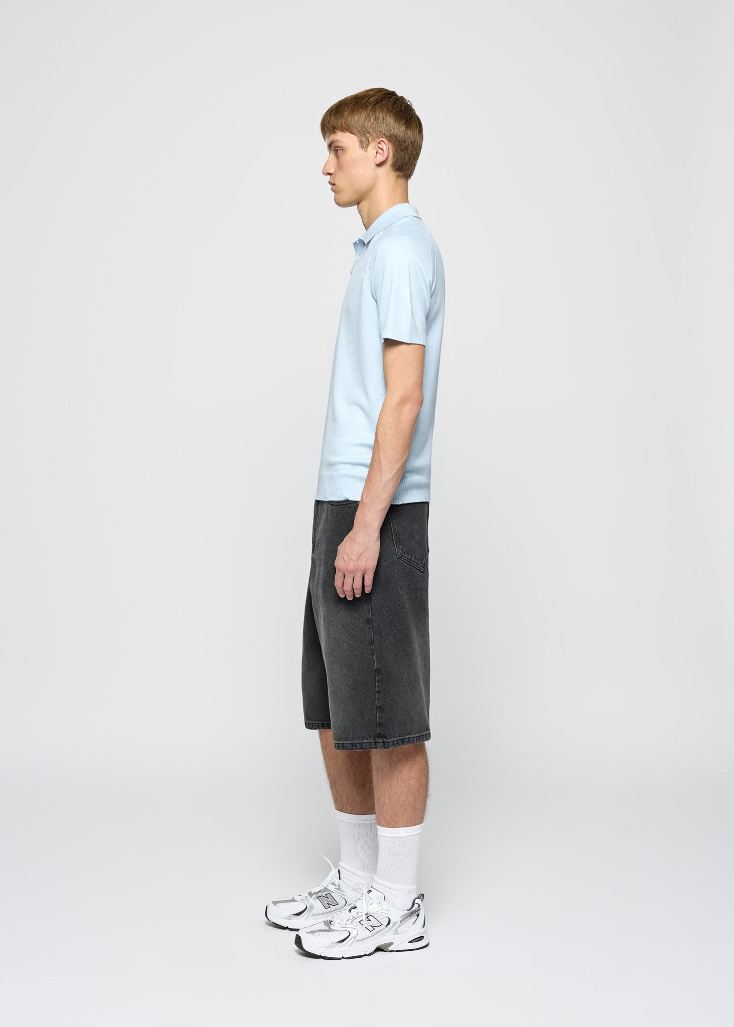 Fine Knit Polo T-Shirt