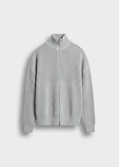 Chunky Knit Zip Jacket