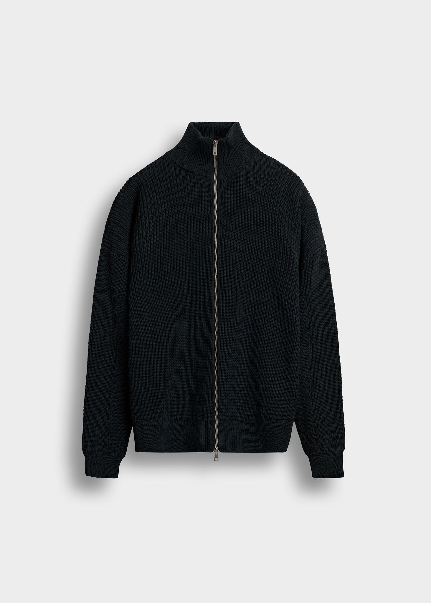 Chunky Knit Zip Jacket
