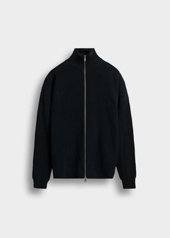 Chunky Knit Zip Jacket