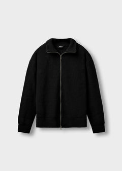 Chunky Knit Zip Jacket