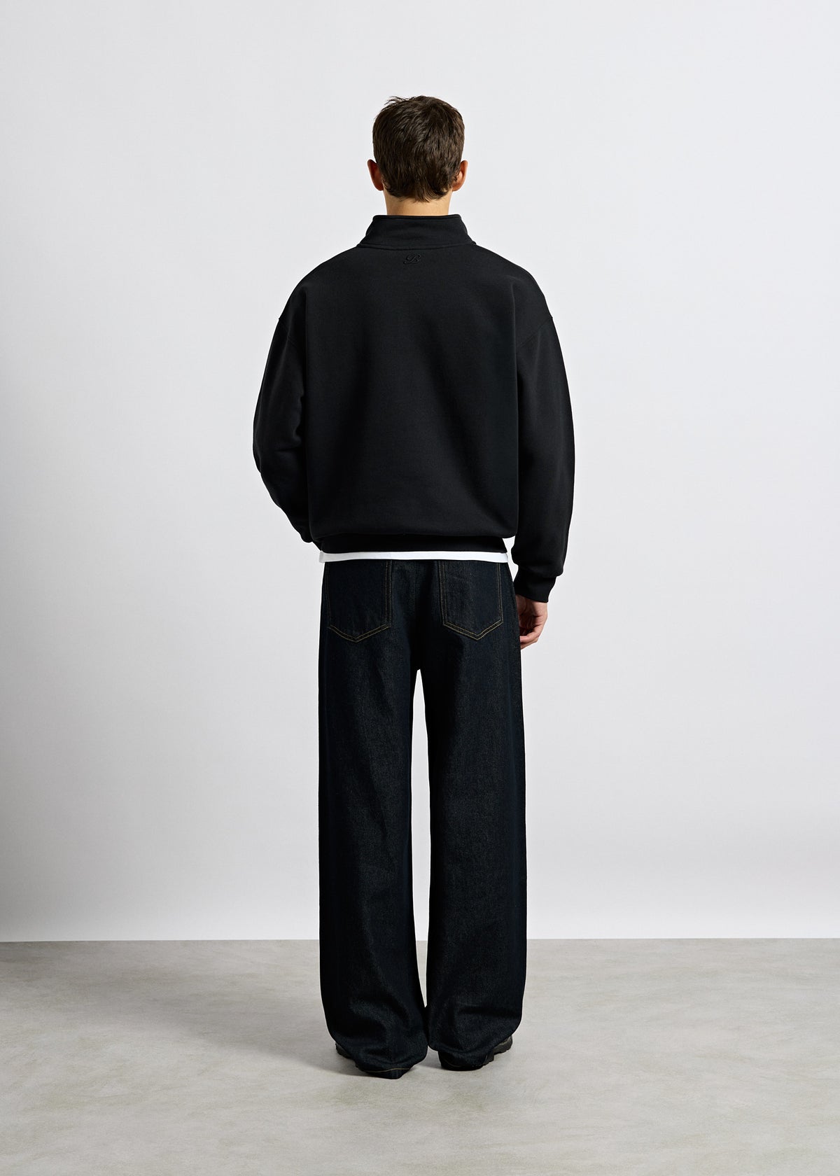 Oversize Mock Neck Sweater